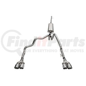 21202 by CORSA - 3.0in.-2.5in. Cat-Back Dual Rear Exit Exhaust System with Twin 4.0in. Polished Pro-Series® Tips