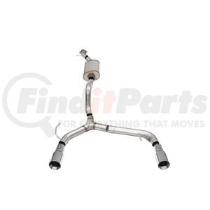 21204 by CORSA - 2.75in. Cat-Back Single Side Exit Exhaust System with Single 4.0in. Straight-Cut Polished Tips