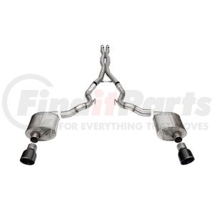 21274BLK by CORSA - 3.0' DUAL REAR EXIT XTREME CAT-BACK