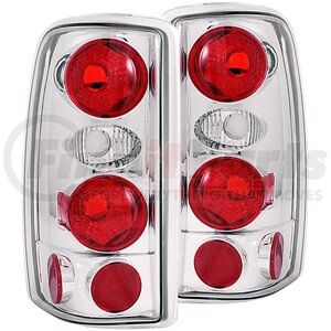 211008 by ANZO - Tail Light Assembly; Clear Lens; Chrome Housing; Pair;