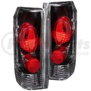 Anzo 211062 Tail Light Set Tail Light Assembly; Clear Lens; Black Housing; Pair;