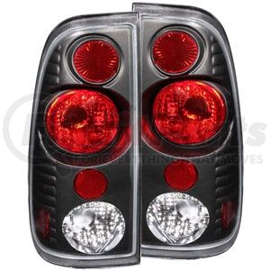 211065 by ANZO - Tail Light Assembly; Clear Lens; Black Housing; G2; Pair;