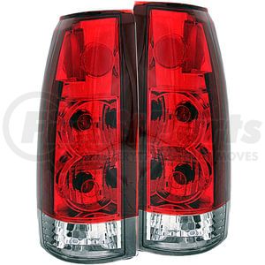 Anzo 211140 Tail Light Set Tail Light Assembly; Red/Clear Lens; G5; Pair;