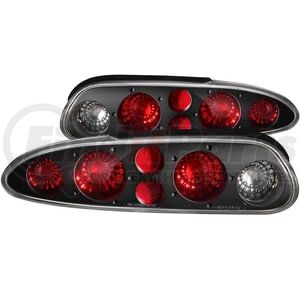 Anzo 221013 Tail Light Set Tail Light Assembly; Clear Lens; Black Housing; Pair;
