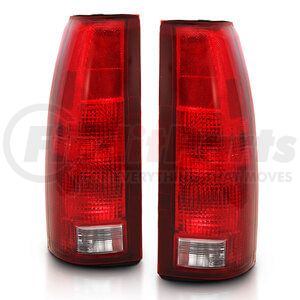 311300 by ANZO - Tail Light Assembly; Red/Clear Lens; w/Circuit Board; OE Replacement;