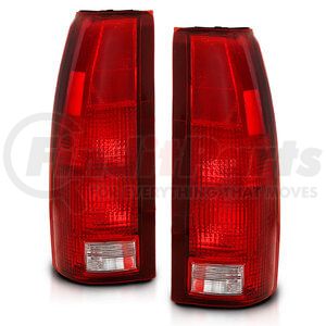 311301 by ANZO - Tail Light Assembly; Red/Clear Lens; OE Replacement;