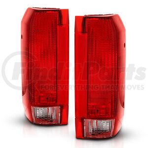 311306 by ANZO - Tail Light Assembly; Red/Clear Lens; OE Replacement;