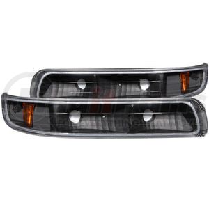 Anzo 511065 Parking Light Assembly Parking Light Assembly; Euro; Clear Lens; Black Housing; Amber Reflector; Pair;