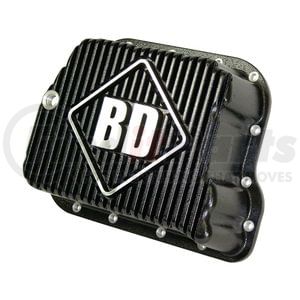 1061501 by BD DIESEL - Deep Sump Transmission Pan; Holds 2 Quarts; Incl. Pan w/Temp. Sending Unit Port/Pan Gasket/Magnetic Drain Plug//Hardware;
