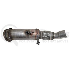 17546 by DAVICO - Exact-Fit Catalytic Converter - 21 in. Length, 2 O2 Sensors, Slip Fit Outlet, Gaskets Included