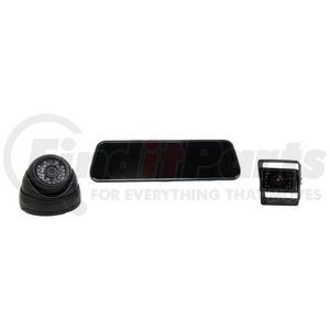 FVMR-1160 by BRANDMOTION - FullVUE® Mirror Commercial Camera System w/Infrared Cargo Camera; Parking Gridlines Available; IR Cargo Camera 0.1 Lux; 2 Inputs / 4 Pin Aviation; 9.66 in. Mirror Size;