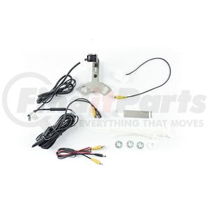 SUTV8858 by BRANDMOTION - SummitView™ For Jeep® Rear Vision System w/Infrared Camera; JL w/Aftermarket Display; JK w/6.1in. Factory Display; Stainless Steel Rear Tire Mount; Parking Gridlines Available;