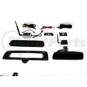 TRNS2170 by BRANDMOTION - Wireless Transparent Trailer® 3rd Brake Light Camera System For RAM; CHMSL Bezel Camera FullVUE® Mirror/Wireless Camera; Always On CMOS Camera; TouchScreen Adjust View; 300 ft.;