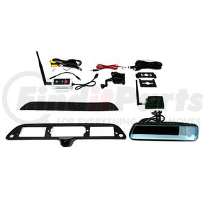 TRNS2181 by BRANDMOTION - Wireless Transparent Trailer® 3rd Brake Light Camera System For Ford; CHMSL Bezel Camera FullVUE® Mirror/Wireless Camera; Always On CMOS Camera; TouchScreen Adjust View; 300 ft.;