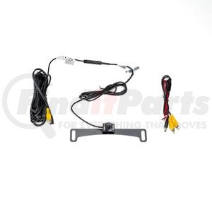 9002-7611 by BRANDMOTION - Universal Dual Mount CMOS Camera w/Infrared Light; Metal License Plate and Camera Mount; 22ft. Chassis Harness To RCA Included; Parking Gridlines and Image Mirroring Available;