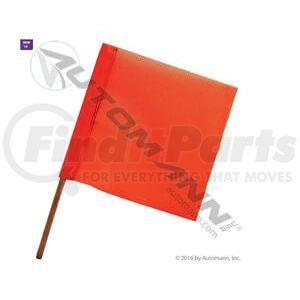 571.SF181D by AUTOMANN - Safety Flag - Orange Vinyl Mesh, 18.0in x 18.0in Flag, 3/4in Dia. Dowel