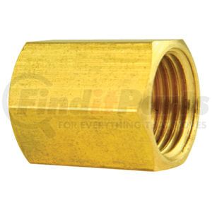 AGS Company BLU-4B Brake Hydraulic Line Union Brass Brake Line Union, 1/4 (7/16-24 Inverted), 1/bag