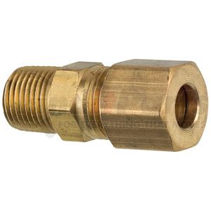 CF-12B by AGS COMPANY - Brass Compression Connector, 1/4 Tube, Male (1/8-27 NPT), 1/bag