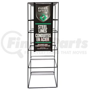 PAD-1 by AGS COMPANY - Floor Display, Poly-Armour PVF Steel Brake Lines Domestic or Import , No Lines