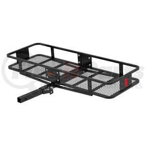 18151 by CURT MANUFACTURING - 60in. x 20in. Black Steel Basket Cargo Carrier (Folding 2in. Shank; 500 lbs.)