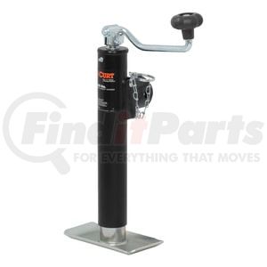 CURT Manufacturing 28320 Trailer Jack Pipe-Mount Swivel Jack with Top Handle (2;000 lbs; 10in. Travel)
