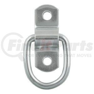 CURT Manufacturing 83730 Bumper D-Ring 1in. x 1-1/4in. Surface-Mounted Tie-Down D-Ring (1;200 lbs; Clear Zinc)