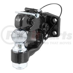 CURT Manufacturing 48190 Trailer Hitch Pintle Hook Mount Ball/Pintle Hitch (2in. Ball; 10;000 lbs. Ball Capacity)