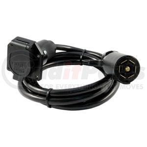56080 by CURT MANUFACTURING - 7ft. 7-Way RV Blade Extension Harness (Routes to Truck Bed)