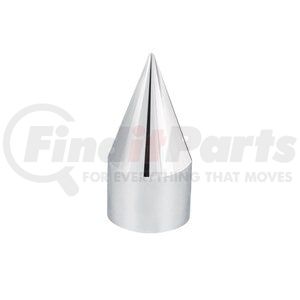 United Pacific 10007B Wheel Lug Nut Cover Wheel Lug Nut Cover - 33mm x 4 1/8", Chrome, Plastic, Spike, Thread-On