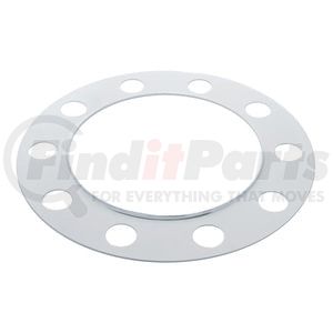 10218 by UNITED PACIFIC - Wheel Lug Nut Cover - Beauty Ring, Chrome, 10 Holes, for 33mm Lug Nut, Steel/Aluminum Wheel