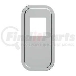 21730 by UNITED PACIFIC - Transmission Shift Lever Plate Base Cover - Stainless Steel, with Short Hood, for Peterbilt