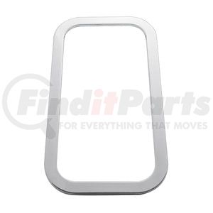 21741 by UNITED PACIFIC - Window Trim - Exterior View, Stainless Steel, for 2005+ Peterbilt