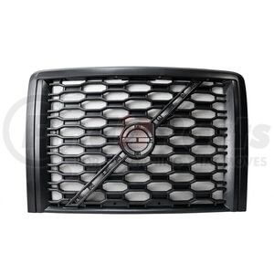 21827 by UNITED PACIFIC - Grille- Black, with Bug Screen For 2018-2024 Volvo VNL