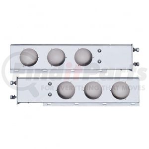 22300 by UNITED PACIFIC - Light Bar Bracket - 3.75" Bolt Pattern, Stainless Spring Loaded Light Bar