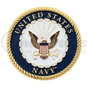 22976 by UNITED PACIFIC - Emblem - 1 3/4" U.S. Military Adhesive Metal Medallion, Navy