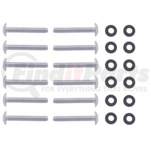 23797B by UNITED PACIFIC - Shift Plate Screw - Stainless Steel, Chrome, for Peterbilt