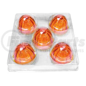 United Pacific 30312P5 Marker Light Lens Marker Light Lens - Watermelon Glass, Amber, For Grakon 1000 Cab Lights
