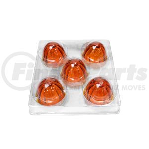 United Pacific 30523P5 Marker Light Lens Marker Light Lens - Watermelon Glass, Dark Amber, For Grakon 1000 Cab Lights
