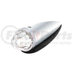 United Pacific 30553 Truck Cab Light Truck Cab Light - Clear, Incandescent, Chrome Torpedo Housing, Watemelon Lens