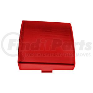 United Pacific 30832 Dome Light Lens 3 in. x 3 in. Square Dome Light Lens - Red