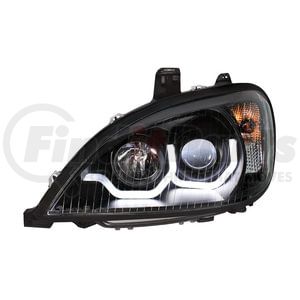 31254 by UNITED PACIFIC - Blackout Projection Headlight with LED Position Light for 2001-2020 Freightliner Columbia - Driver Side
