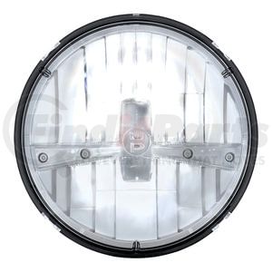 31391 by UNITED PACIFIC - ULTRALIT 5 High Power LED 7" Round Dual Function Headlight, Chrome