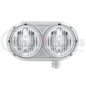 32186 by UNITED PACIFIC - Crystal Halogen Headlight Assembly with 304 SS Housing for Peterbilt 359 - Passenger Side