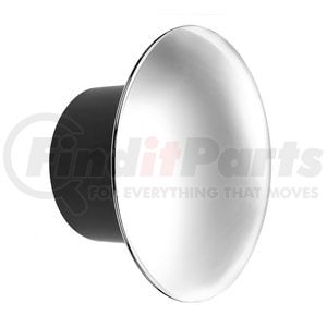 United Pacific 10326 Axle Hub Cover Kit Axle Cover Kit - Aero Full-Moon, Rear, Chrome