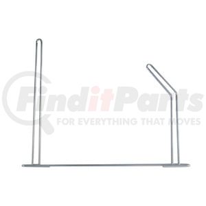 10456R by UNITED PACIFIC - Mud Flap Bracket - RH, Angled Anti-Sail Bracket, 24"