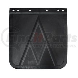 United Pacific 10606B Mud Flap Mud Flap - Bottom, 24 in. x 24 in., Rubber, Heavy Duty