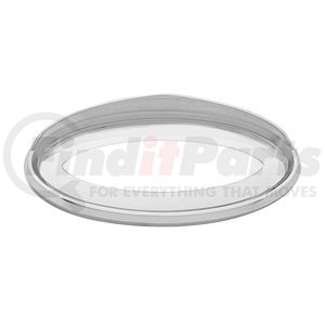 20591 by UNITED PACIFIC - Emblem Trim - Bezel, with Visor, for Peterbilt