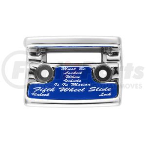 21020 by UNITED PACIFIC - Dash Switch Cover - Switch Guard, "Fifth Wheel", Blue Sticker