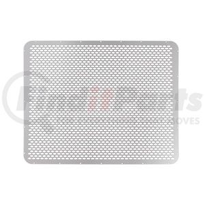 United Pacific 21152 Hood Grille Insert Hood Grille Insert - Short, Stainless Steel, with Alternating Oval Holes, for