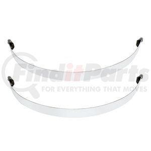 21341 by UNITED PACIFIC - Air Brake Air Tank Bracket Spacer - Air Tank Straps, 9 3/4", Stainless